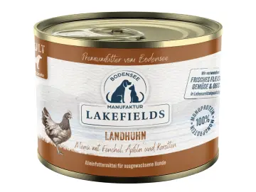 Nassfutter-Menü Huhn Landhuhn mit Fenchel, Äpfeln und Kartoffeln