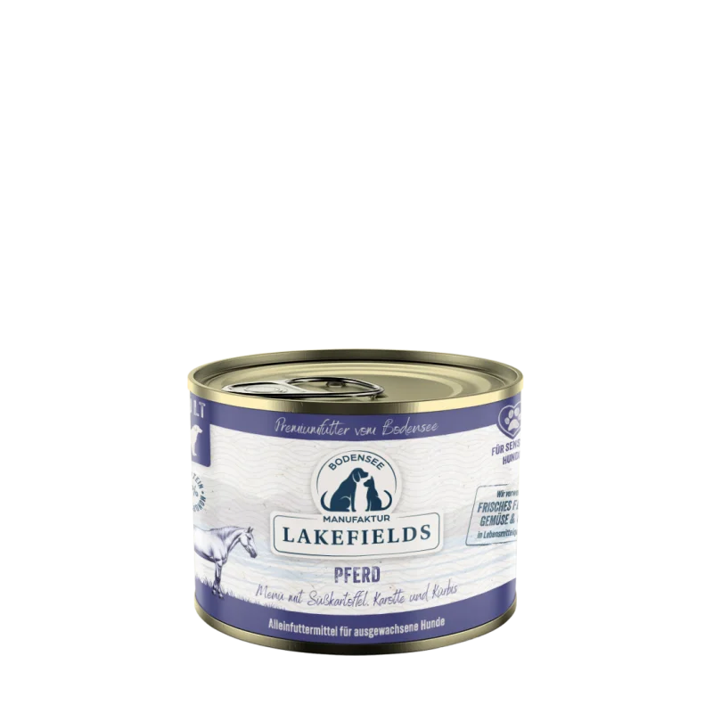 Nassfutter-Menü Pferd Pferd mit Süßkartoffeln, Karotte und Kürbis