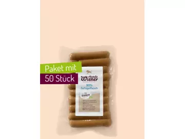 5 x 10 Stück Hunde-Wiener (Geflügel)