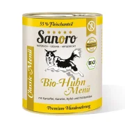 Classic Menü Bio-Huhn mit 55 % Fleischanteil, Bio-Kartoffel und Bio-Karotte