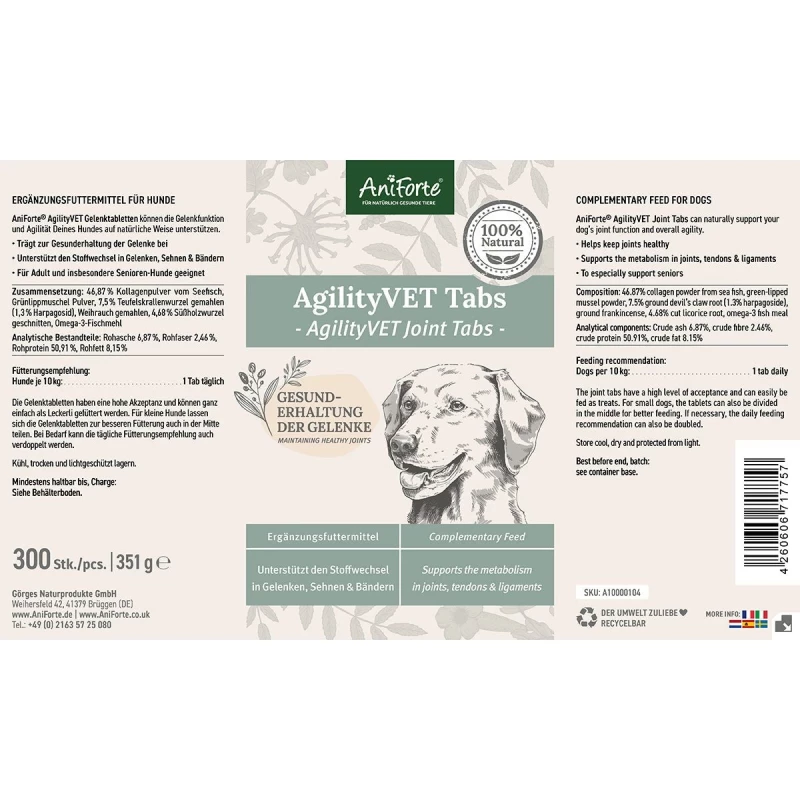 AgilityVET Gelenktabletten