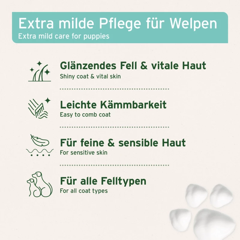 Aloe Vera Shampoo für Welpen 200 ml