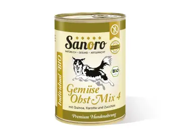 BIO Gemüse-Obst-Mix 4 mit Bio-Quinoa, Bio-Karotte, Bio-Zucchini und Bio-Apfel