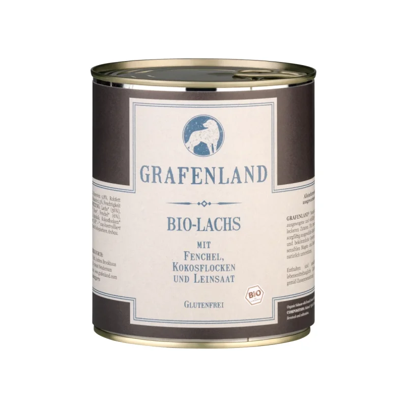 Bio Lachs Menü für Hunde | 800g | DE-ÖKO-006