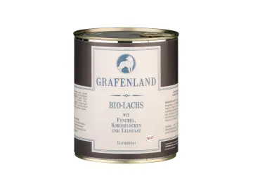 Bio Lachs Menü für Hunde | 800g | DE-ÖKO-006