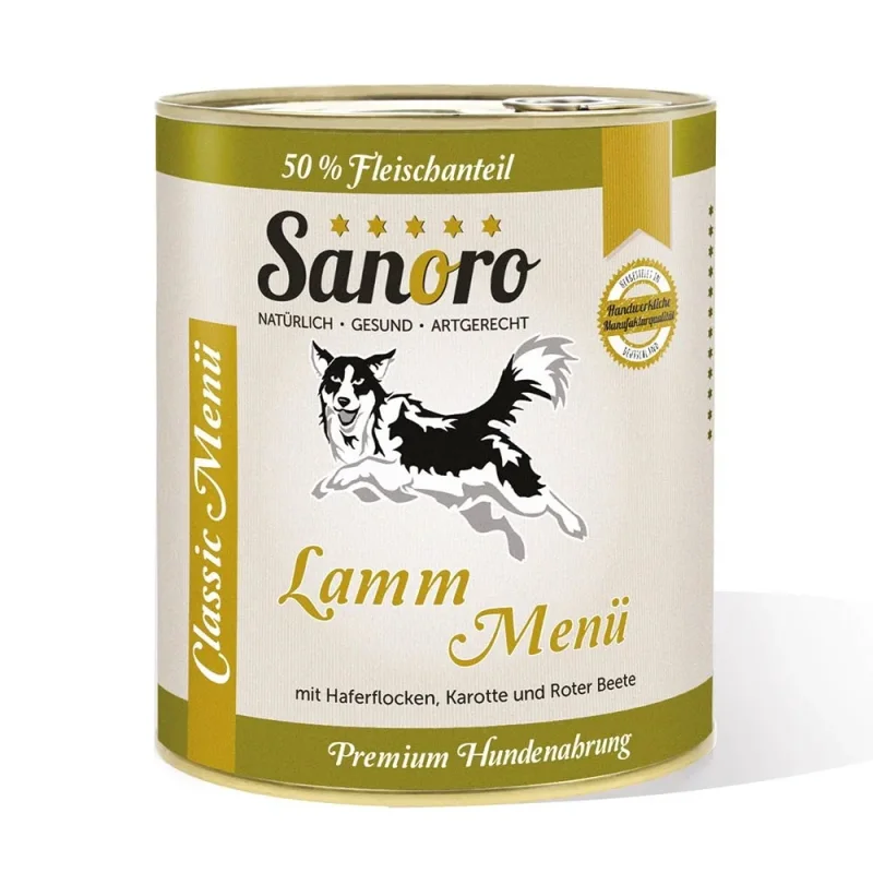Classic Menü Lamm mit 50 % Fleischanteil, Haferflocken* und Karotte*