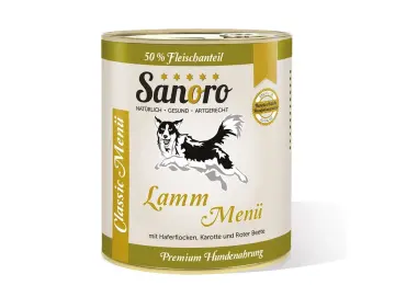 Classic Menü Lamm mit 50 % Fleischanteil, Haferflocken* und Karotte*