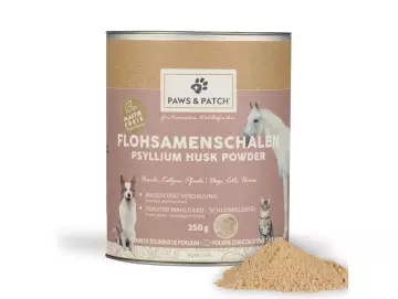 FLOHSAMENSCHALEN PULVER 250g für Hunde, Katzen und Pferde