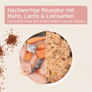 Nassfutter Fish & Chicken – Frischer Lachs mit feinem Hühnchen