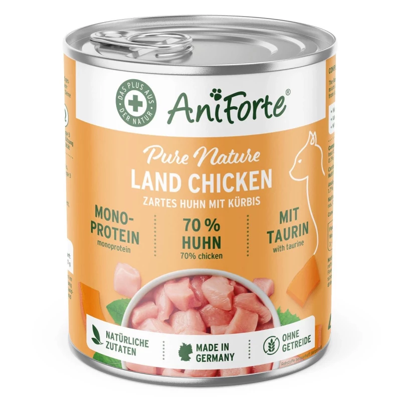 Nassfutter Land Chicken – Zartes Huhn mit Kürbis