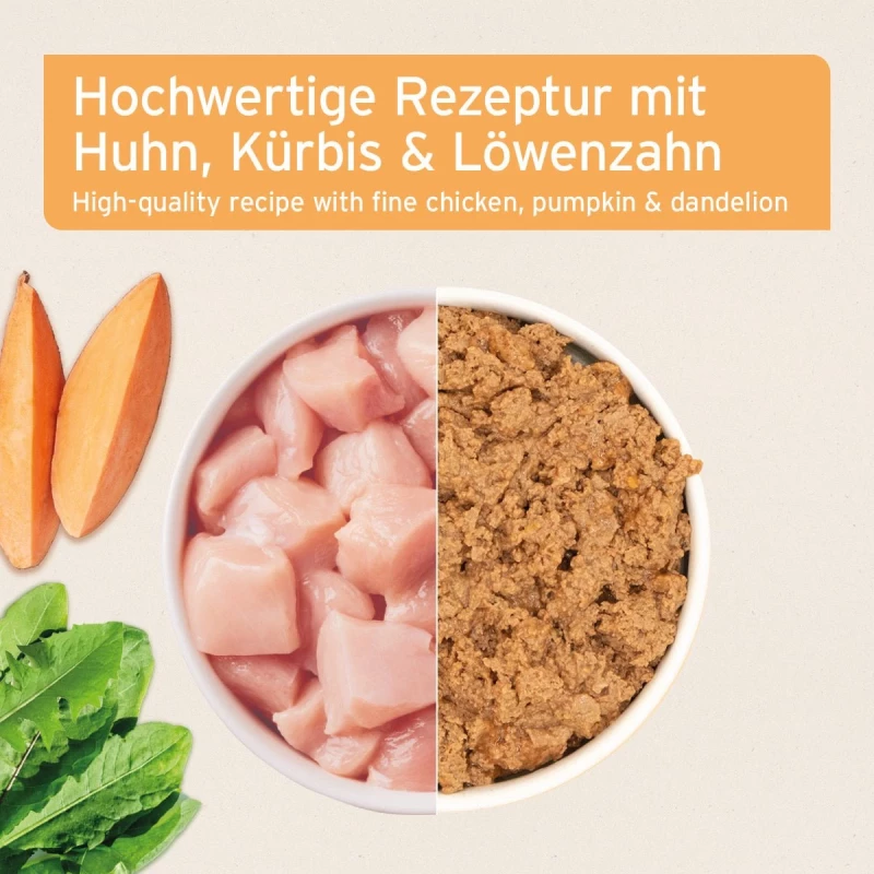 Nassfutter Land Chicken – Zartes Huhn mit Kürbis