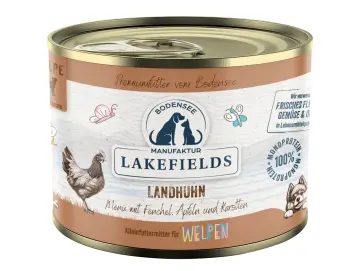 Nassfutter-Menü Huhn Landhuhn mit Fenchel, Äpfeln und Kartoffeln