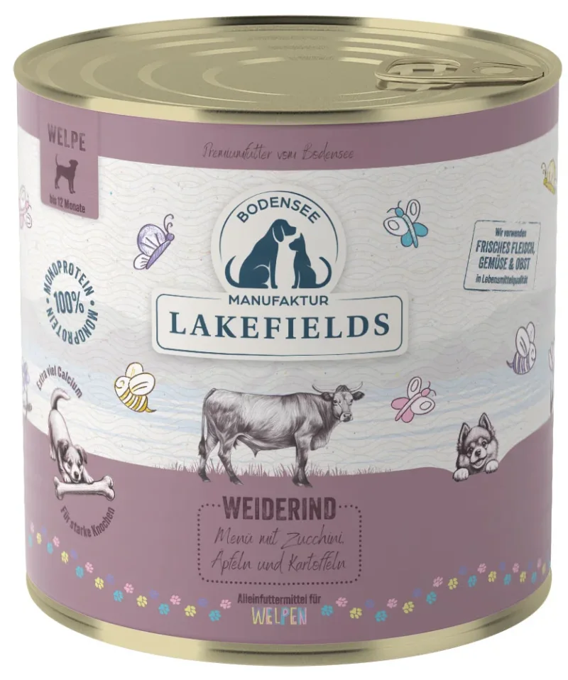 Nassfutter-Menü Rind Weiderind mit Karotten, Äpfeln und Kartoffeln