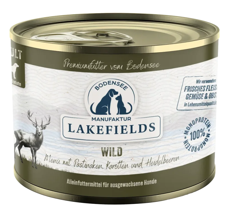 Nassfutter-Menü Wild | Wild mit Pastinaken, Karotten und Heidelbeeren