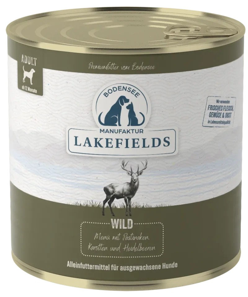 Nassfutter-Menü Wild | Wild mit Pastinaken, Karotten und Heidelbeeren