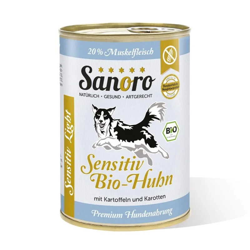 Sensitiv Menü Light Bio-Huhn mit Bio-Kartoffeln und Bio-Karotten