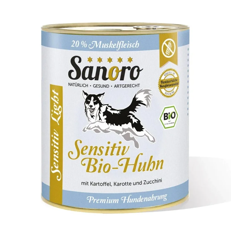Sensitiv Menü Light Bio-Huhn mit Bio-Kartoffeln und Bio-Karotten