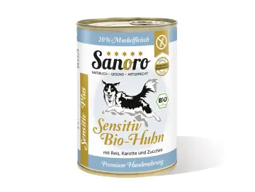 Sensitiv Menü PLUS Bio-Huhn mit Bio-Reis und Bio-Karotte