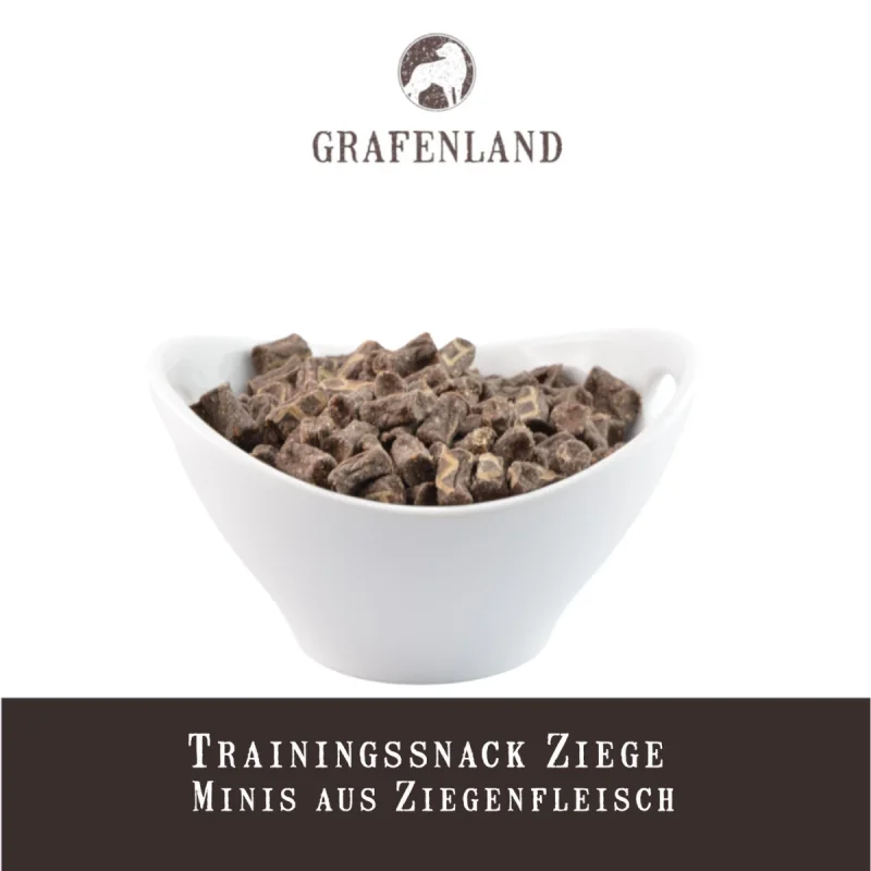 Trainingssnack Ziege - Minis aus Ziegenfleisch | 100g
